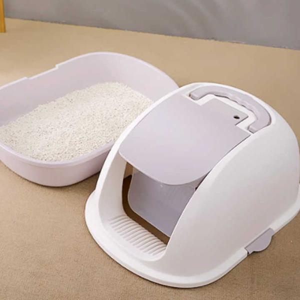 Produits de nettoyage pour animaux de compagnie Boîte à litière pour chats Sandbox Eco Friendly Plastic Kitten Litter Box Facile à nettoyer OEM / ODM