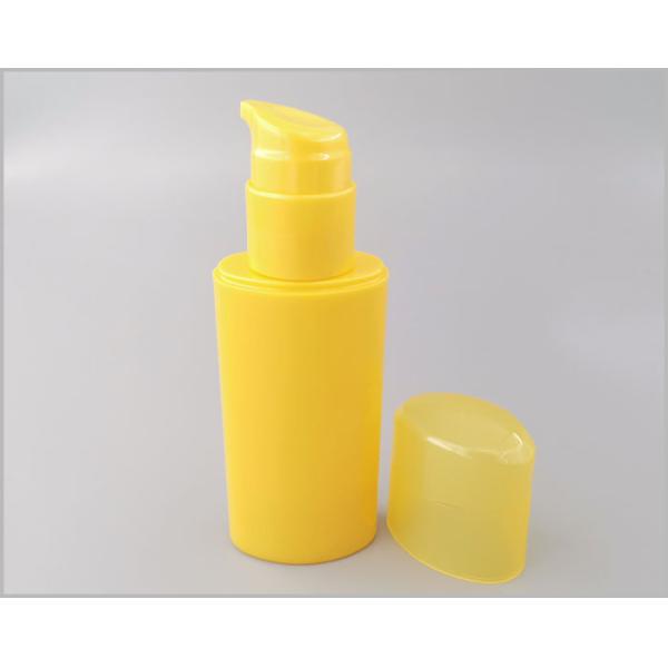 Yellow Oem 30ml Pump Dispenser Bottle Cosmetic Refillable Packaging
