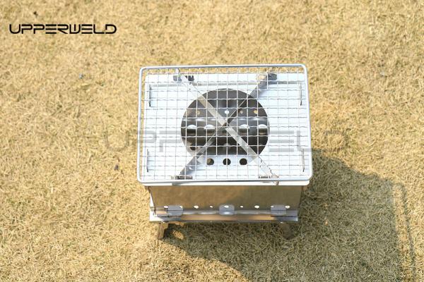 Portable Stainless Steel Stove for Camping and Picnics Expanded size 21.5*20.5*15.5cm