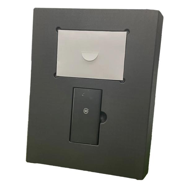 Wet Press Black Sugarcane Paper Tray Packaging Waterproof Oilproof For Electronic