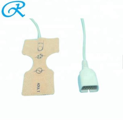 sensor da ponta de prova do diâmetro Nihon Kohden Spo2 de 4mm, sensor masculino branco do grampo Spo2 do dedo