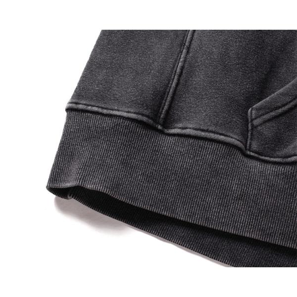 Retro Custom Acid Wash Thick Oversized Hoodie Regular Sleeve Lightweight  For Men
