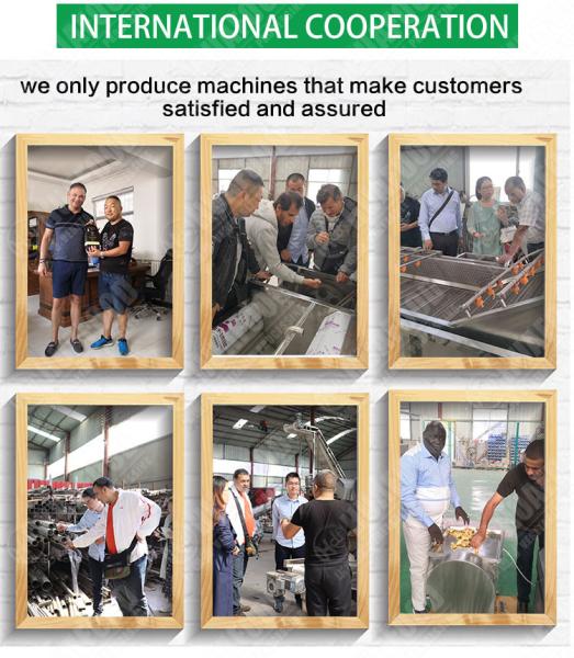 semi-automatic potato chips production line frozen french fries making machine