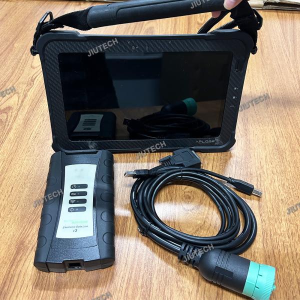V5.3 Agriculture Construction Electronic Data Link EDL V3 Diagnostic kit Service Advisor EDL V3 scanner tool+CF19 Laptop