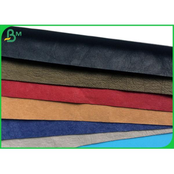 Papel lavable único del servicio 0.55m m Kraft del OEM de la textura al bolso del almacenamiento del maquillaje del pruduce