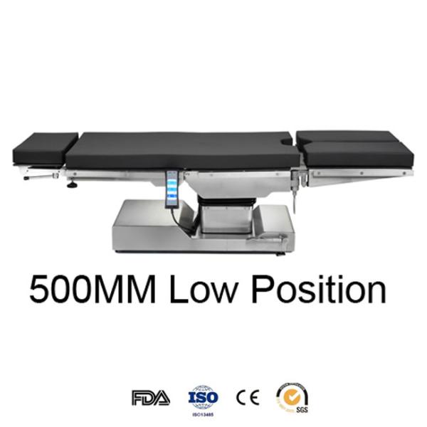 Stainless Steel Electro Hydraulic Operating Table with 500mm Low Position Tabletop