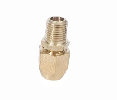 3/8 Barb Solid Brass Pneumatic Hose End Repair Fitting Corrosion Resistance