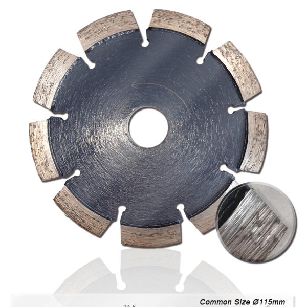 Long Lifetime 125mm Diamond Concrete Cutting Blades For Cured Concrete Cutting