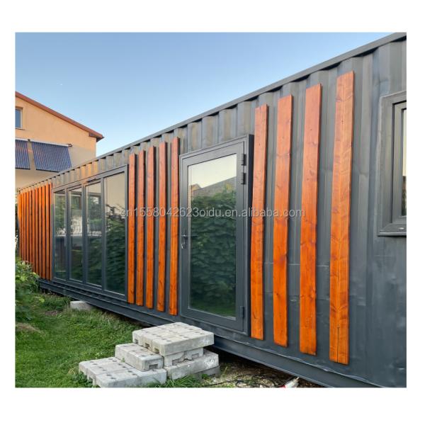 Puerta de vidrio de 40 pies de fácil instalación Prefabricado Contenedor de habitación para alojamiento en hoteles