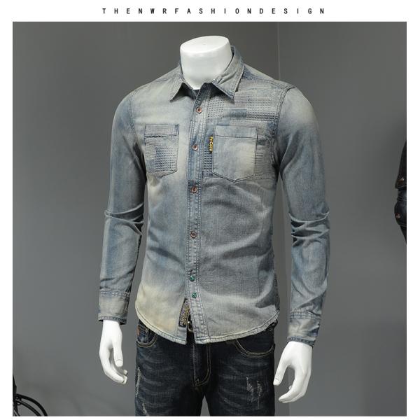 Full Sleeve Length DRESS SHIRTS 2022 Unique Design Spring Fashion Men's Retro Flower Shirt