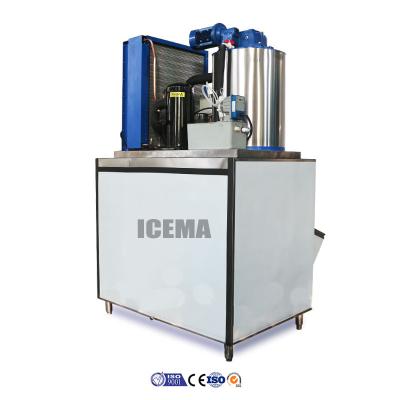 Air Cooling / Water Cooling Flake Ice Maker Machine 1 Ton 2 Ton Ice Machine
