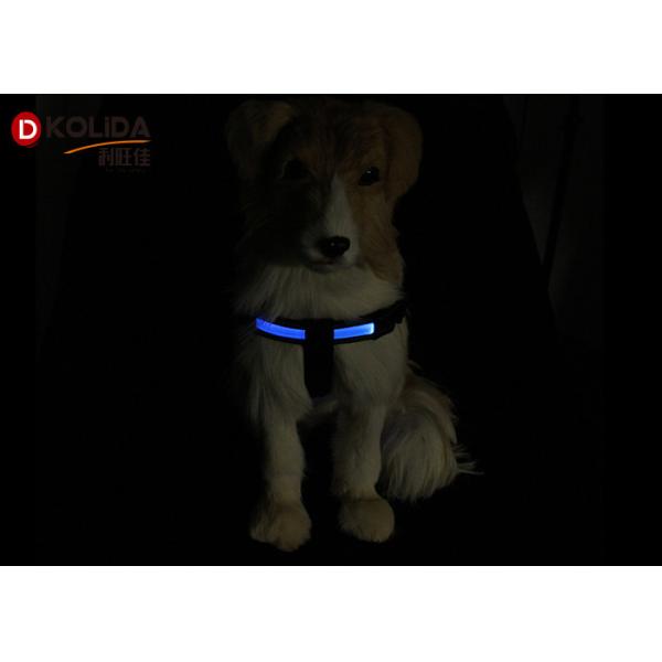 Blue / Green / Pink Luminious Nature Nylon LED Dog Harness 2.5x50cm