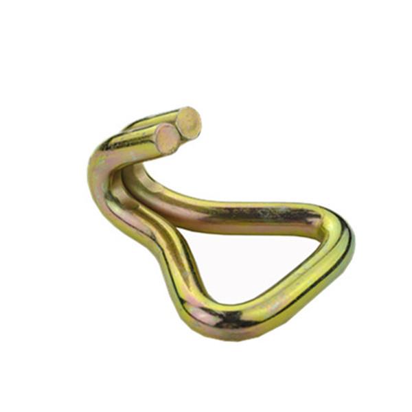 High Quality Safety Cargo Lashing Webbing Stainless Steel J Swan hook for Tie Down