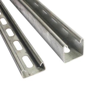 Corrosion Resistant Lightweight Aluminum Slotted Channel Extrusion Anodized
