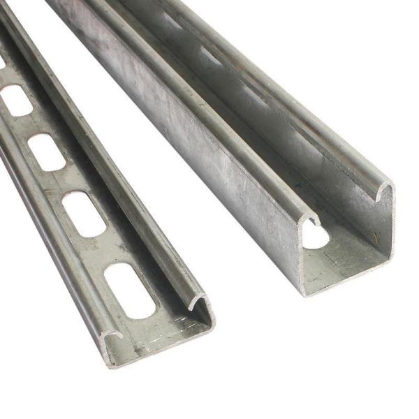 Corrosion Resistant Lightweight Aluminum Slotted Channel Extrusion Anodized