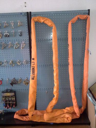Heavy Duty Round Lifting Slings High Tenacity Wll 100ton Single Tube Sleeve