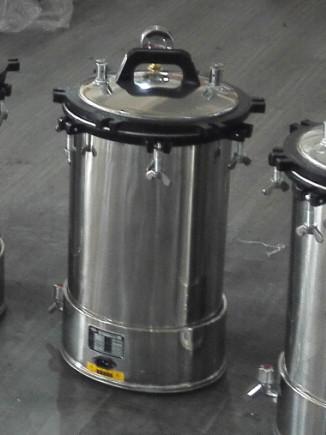 Stainless Steel Portable Sterilizer Machine Electric Heated Handle Door Portable Autoclave Sterilizer
