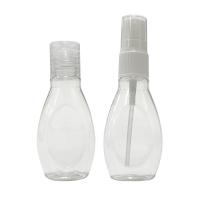 Spray Bottle PET Round Shoulder Flat Bottle 30ml 80*40mm 6g White/Black/Blue/Transparent