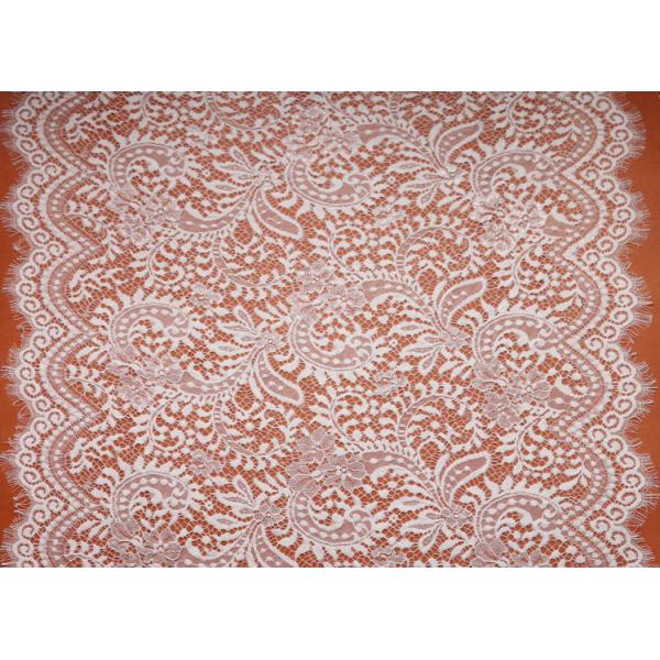 eyelash lace border/lace edged lace/black/white off lace