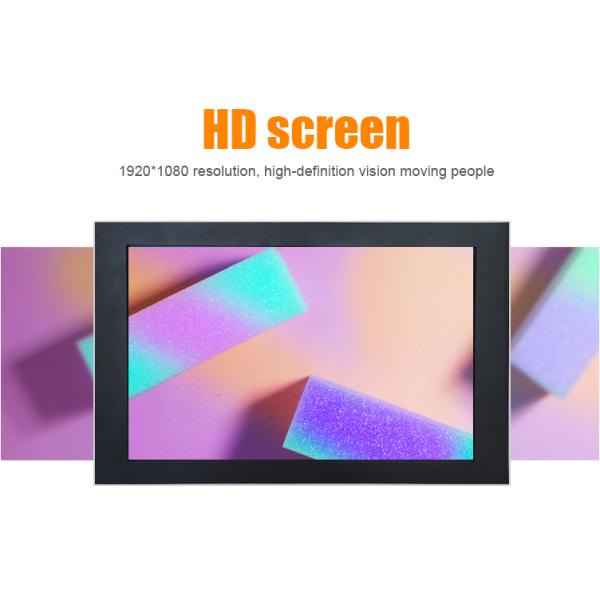 Movable 21.5 Inch Touching Floor Standing Digital Signage With Calendar Exhibition Booth