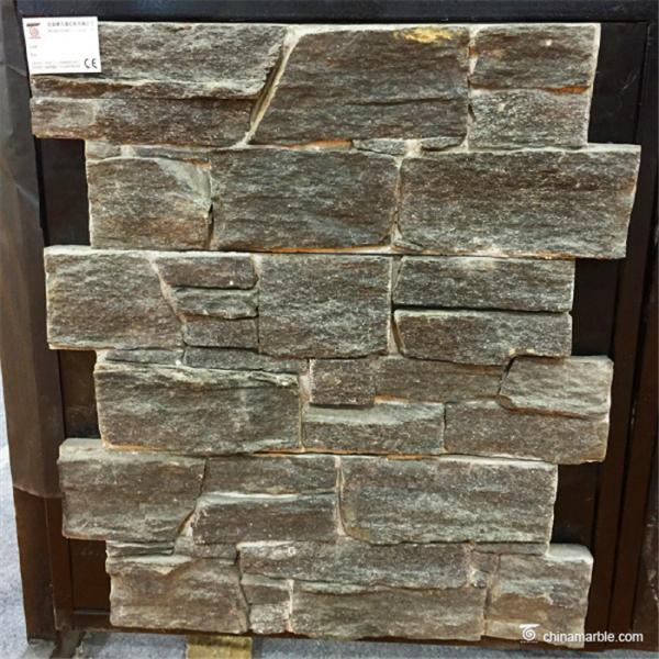 Turquoise Color Cement Culture Stone Veneer For Wall Cladding Decoration