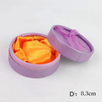 Eco Friendly Luxury Jewelry Box Packaging / Earring Round Cylinder Gift Box