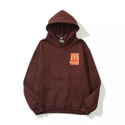 Soft Organic Cotton Unisex Plain Hoodies Streetwear Puff Printing Embossed Knitted