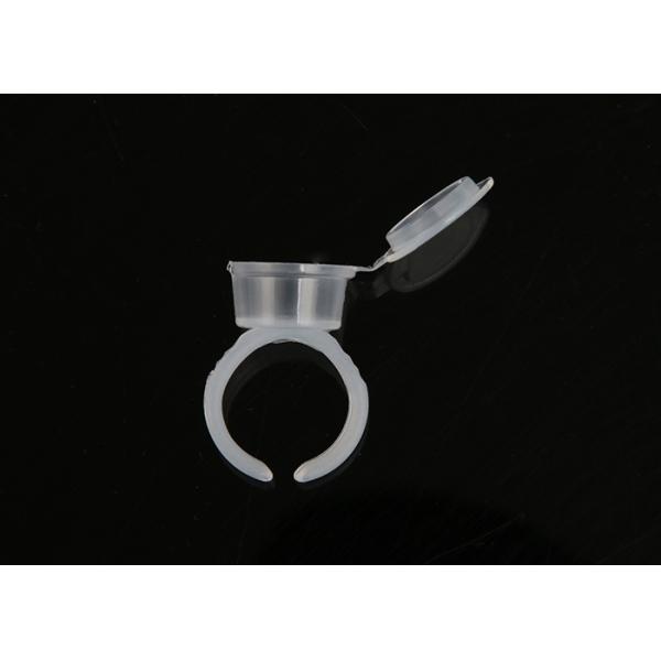Clear ECO Ring Cup Tattoo Ink Cup With Cap Semi Permanent Pigment Cup