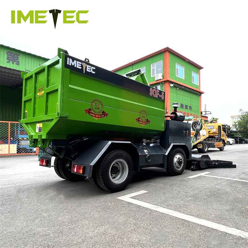 Auger Type Dairy Cow Manure Collector Dung Cleaning Equipment Self Dumping