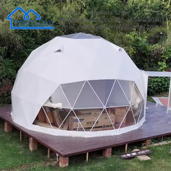 Outdoor Luxury Four Season Dome Hotel Geodesic Glamping House Dome Tent On Sale
