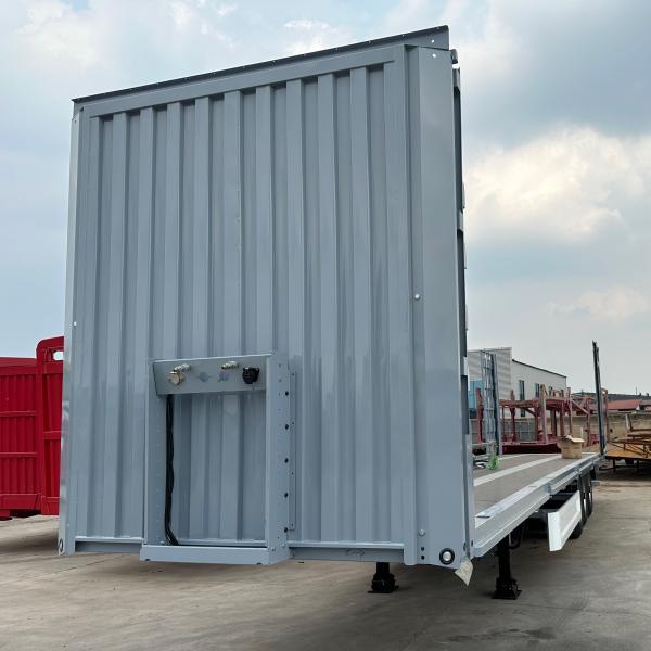 130 Ton 53 Ft Tarpaulin Side Curtain Box Open Container Semi-Trailer for Drinks and Vegetable