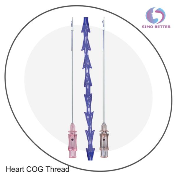 Medical Removal Winkle 3d Face Lifting Pdo Thread Cog Cannula Needle Molding Heart Threads