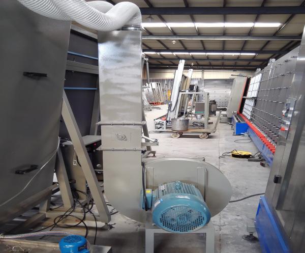 Plc Control Insulated Flat Glass Washing Machine / Equipments Low Noise
