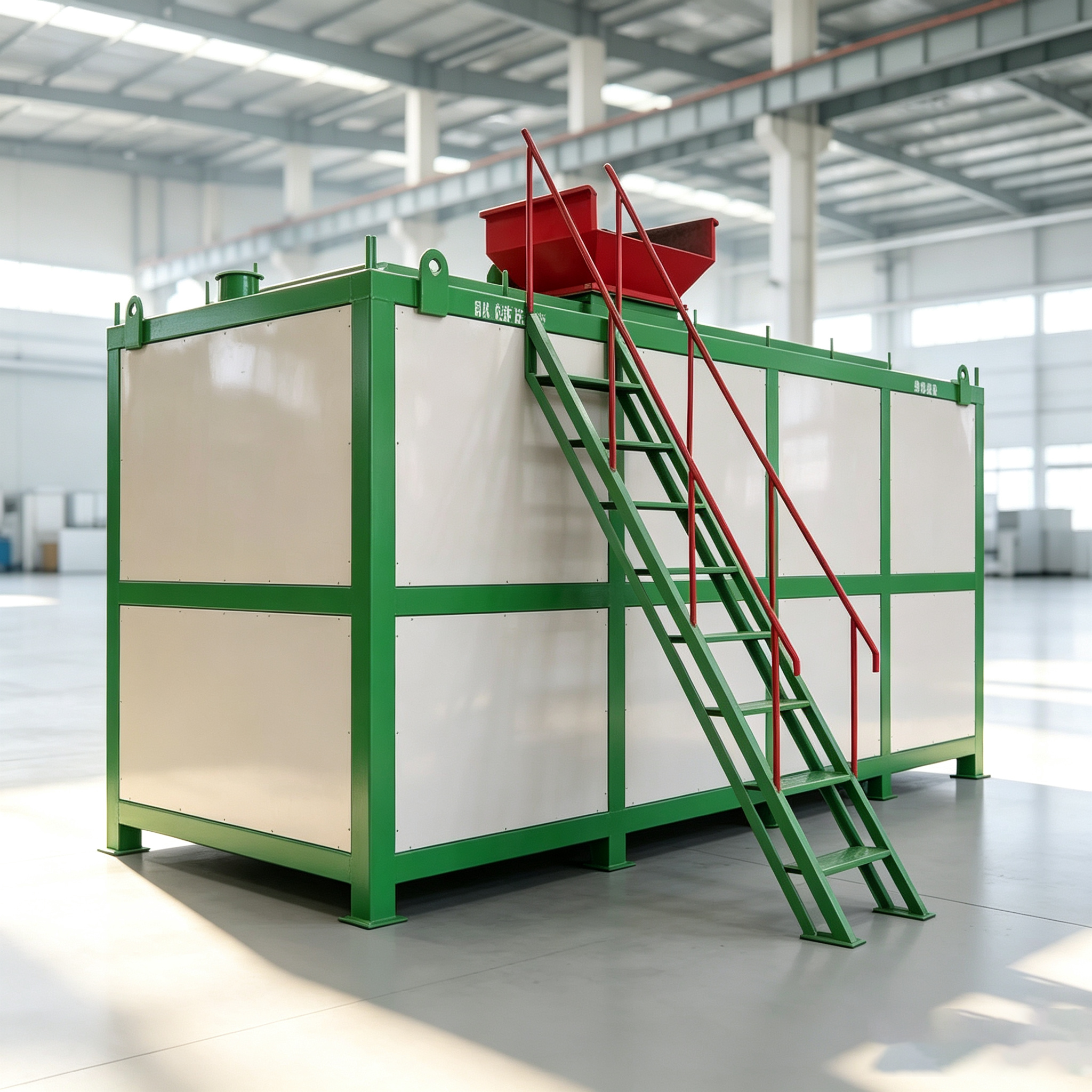 High-Temperature Aerobic Fermentation Tank with Double-Layer Tank Structure and Automatic Process Control for Organic Waste Treatment