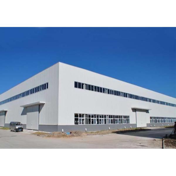 Warehouse Material Q235, Q345 Wind-Resistant Large-Span Steel Warehouse