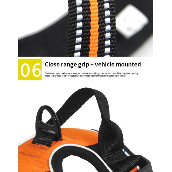 Neoprene Reflective Dog Harness Set No Pull Collar And Leash Custom Hi Vis Dog Harness