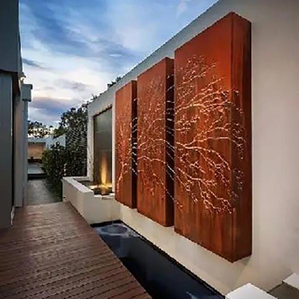 0.059 polegadas painéis metálicos decorativos modernos de luxo interior / exterior para decoração de parede