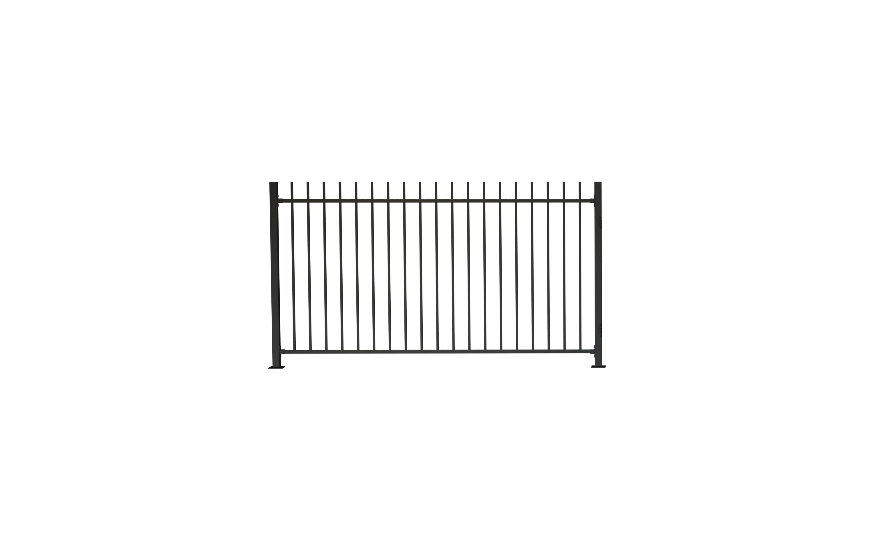 Galvanized Steel Wrought Iron Fence Panels Swimming Pool Garden Protection