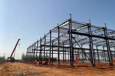 Prefabricated Steel Structure Workshop Hangar , Warehouse Steel Structure Building