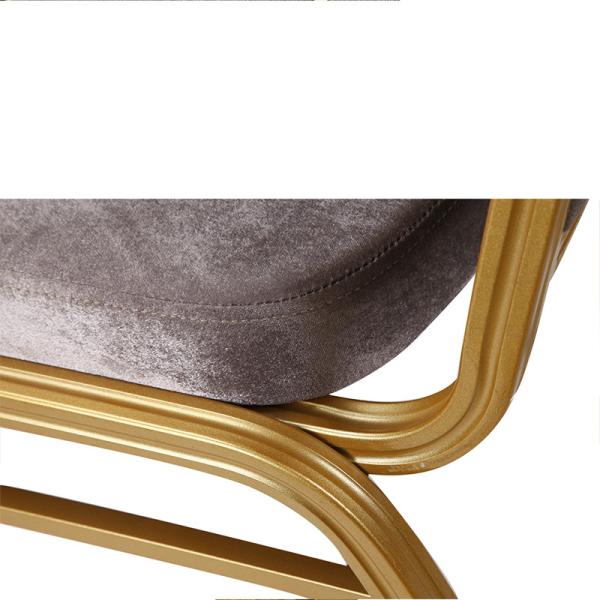 Steel Stacking Hotel Gold Banquet Chair With Backrest