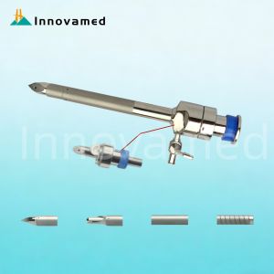 Stainless Steel Reusable Laparoscopic Trocar With Precision Magnetic Sealing