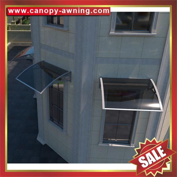 high quality house door window polycarbonate diy canopy awning shelter with aluminum bracket support arm