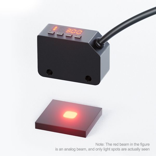 NO NC reducción de costos efectiva respuesta de alta velocidad sensor difuso de fotos pantalla digital inteligente interruptor fotoeléctrico