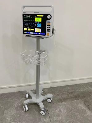 Anesthesia 3 Inch Silent Wheels Medical Monitor Trolley Aviation Aluminum Matieral
