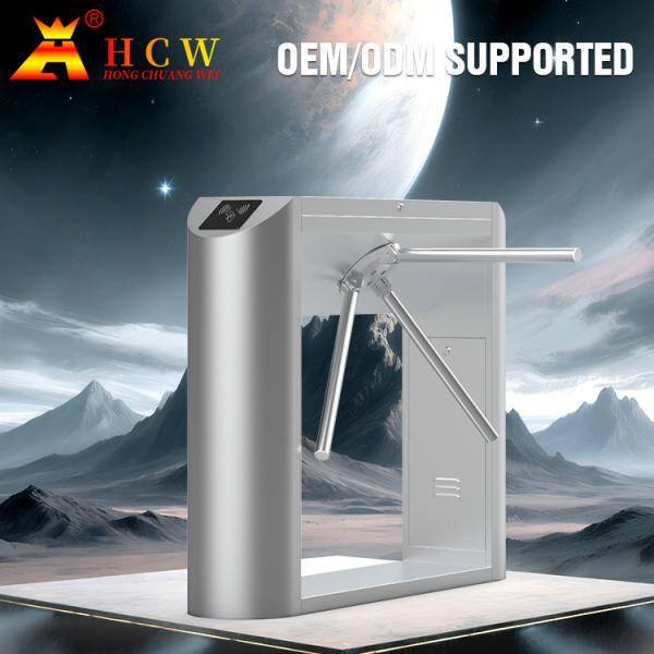 HCW Pedestrian Swiping Tripod Turnstile Gate Access Control DC Motor