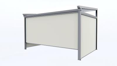 La voie adaptée aux besoins du client de fermeture éclair de taille aveugle le rouleau de Waterprof ombrage l'alliage d'aluminium