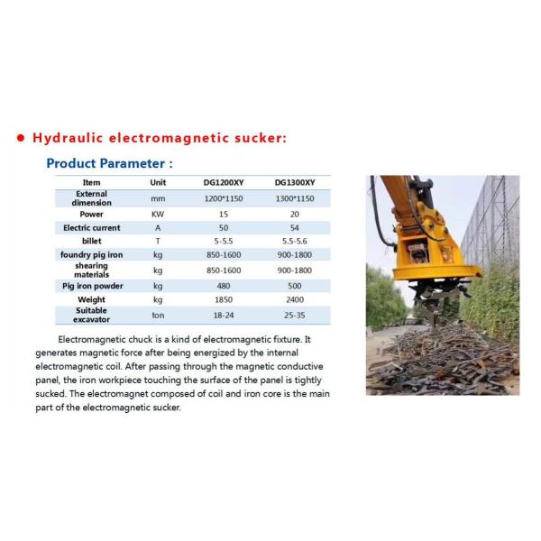 Électromagnéte électrique hydraulique à aspirateur électrique à aspirateur électromagnétique à aspirateur électrique à aspirateur électromagnétique pour 8 10 15T