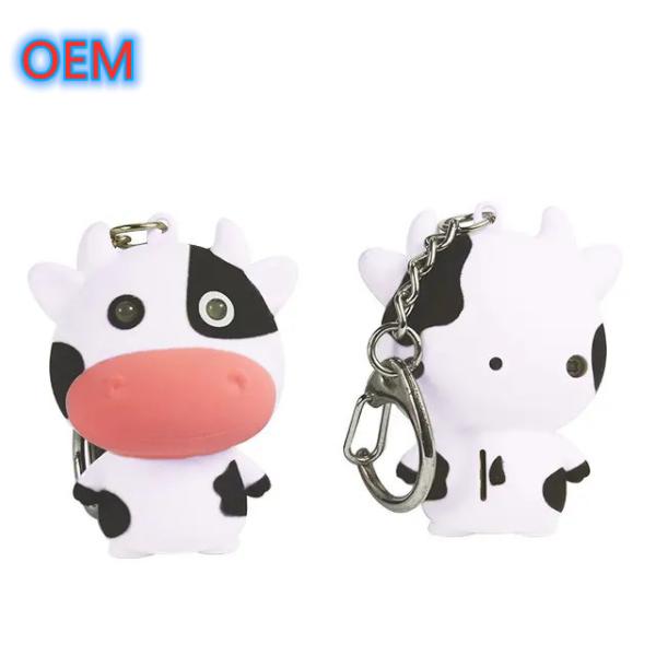 Custom 3D PVC plástico Animal Anime Keychain OEM Design Carinhosos Keychain de plástico