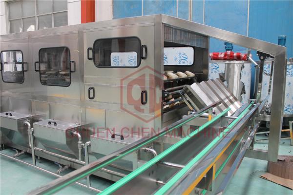 PET 20L 5 Gallon Water Filling Machine 200BPH Counter Pressure Bottling System