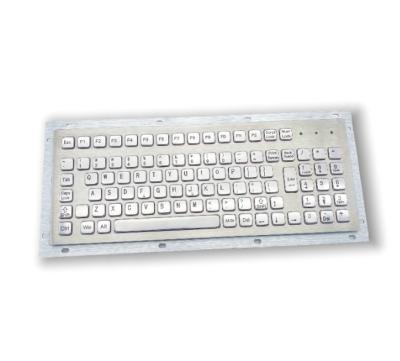 SUS304 Stainless Steel Panel Mount Keyboard Industrial Keyboard IP65 waterproof KIOSK